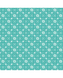 Kimberbell Basic Dotted Circles Teal from Maywood Studio