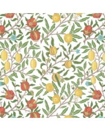 Leicester Fruit White by The Originial Morris  Co for Free Spirit Fabrics