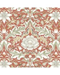 Leicester Severne Red by The Originial Morris  Co for Free Spirit Fabrics
