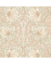 Leicester Small Pimpernel in Blush  by The Originial Morris  Co for Free Spirit Fabrics