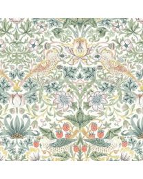 Leicester Strawberry Thief in Olive by The Originial Morris  Co for Free Spirit FabricsFabrics
