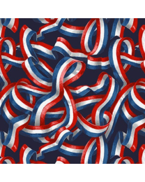 Liberty for All Patriotic Ribbon Multi by Jessica Mundo for Henry Glass
