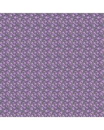 Lilac Garden Mini Lilacs Purple by Deborah Edwards for Northcott