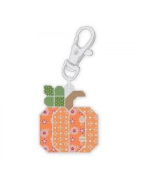 Lori Holt Bee Dots Pumpkin Enamel Happy Charm
