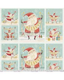 Love Santa Santa Wishes Panel by Cori Dantini for Free Spirit