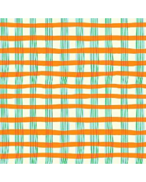 Lucky Rabbit Orange Plaid by Heather Ross for Windham Fabrics