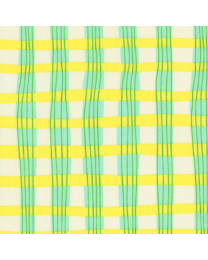 Lucky Rabbit Yellow Plaid by Heather Ross for Windham Fabrics