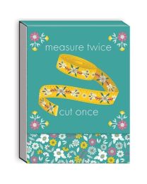 Measure Twice Cut Once Pocket Notepad from MODA