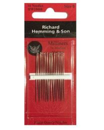 Milliner Needles Size 8 from Richard Hemming  Son