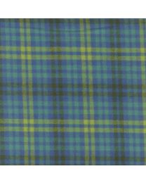 Mix and Mingle  Tattersal Blue from Primo Plaid Flannel by Marcus Fabrics