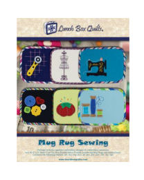 Mug Rug Sewing Applique Embroidery Designs by Angela Steveson for Lunch Box Quilts
