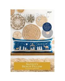 Nativity Bench Pillow Machine Embroidery CD Pattern from KimberBell