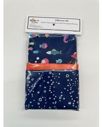 Navy Mermaids PIllowcase Kit