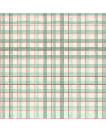 Oh What Fun Christmas Plaid Green by Elea Lutz for Poppie Cotton