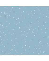 One Snowy Day Snow Dots Dark Blue by Hannah Dale for Maywood Studio