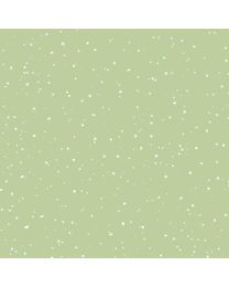 One Snowy Day Snow Dots Green by Hannah Dale for Maywood Studio