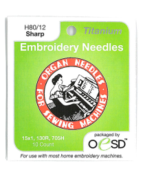 Organ Titanium Emboidery Needles Shpar 8012