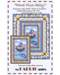 Panel Plus-Ahoy Quilt Pattern from The Fabric Addict 