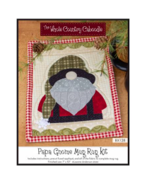 Papa Gnome Mug Rug Kit by Leanne Anderson for Whole Country Caboodle