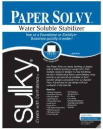 Paper Solvy Water Soluble Stabilizer