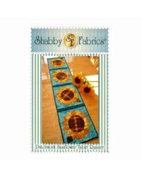Patchwork Sunflower Table Runner Pattern by Jennifer Bosworth for Shabby Fabrics