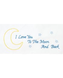 Perle Edge Pillowcases Love You to The Moon from Jack Dempsey Needle Art