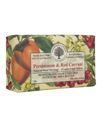 Persimmon  Red Currant Soap 7oz Soap Bar by Wavertree  London