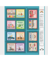 Play Time Storybook Panel Multicolor by Liza Lewis for Clothworks