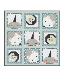 Polar Peeking Quilt Kit Featuring Nice Ice Baby Fabric Collection 