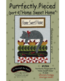 Purrfectly Pieced Part 4 Home Sweet Home by Bonnie Sullivan for All Through the Night