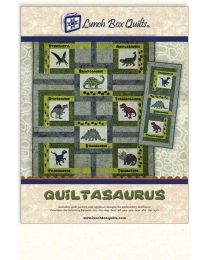 Quiltasaurus Machine Embroidery Pattern from Lunch Box Quilts