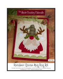 Reindeer Gnome Mug Rug Kit by Leanne Anderson for Whole Country Caboodle