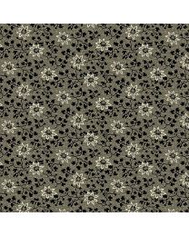Reminiscence Flower Vine Black from Andover Fabric