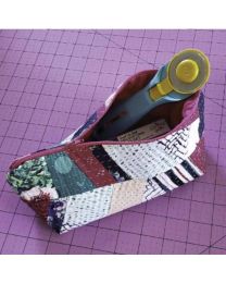 Scrap Tape Zip Pouch Pattern by Carolina Moore for Cut Loose Press