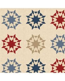 Seaside Star Panel Blocks by Paula Barnes for Marcus Fabrics