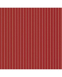 Seaside Ticking Red by Paula Barnes for Marcus Fabrics