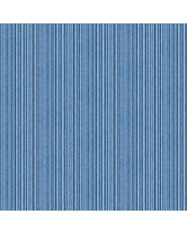 Singin The Blues Barcode Stripe by Northcott