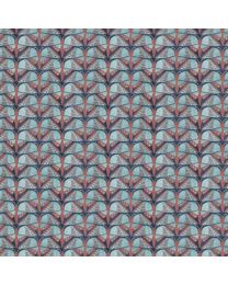 Sophisticats Stylized Butterflies Light Blue by Leslie Anne Ivory for Blank Quilting