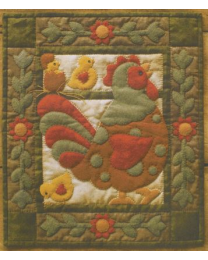 Spotty Rooster Wall Quilt Kit from Rachels of Greenfield