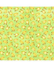 Spring is Hare Green Chicks by StudioEvaV for Blank Quilting 