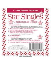 Star Singles 1 Half Square Triangle Templates 150 ct by Spinning Star Design