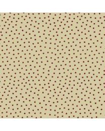 Stars Cherry Cream by Andover Fabrics 