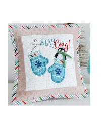 Stay Cozy Fabric Pillow and Embellishment Kit