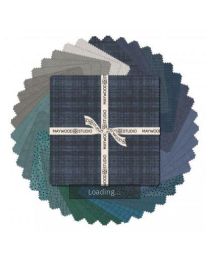 Stormy Seas  Woolies 10 Inch Flannel Stack from Maywood Studio