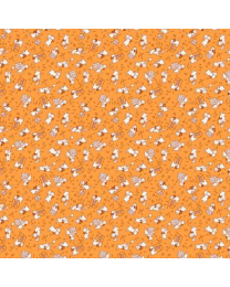 Storybook 22 Jammin Cats Orange by MYKT Collection for Windham Fabrics