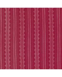 Sugarberry Stripes Cherry by Bunny Hill Designs for Moda