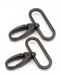 Swivel Hook 1-12in Black Metal Set of Two from By Annie