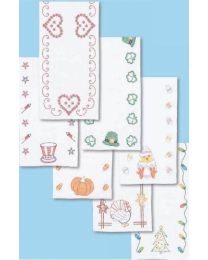 Table Runner Collection Stamped Corss Stitch  Embroidery Holidays