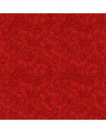 Tartan Holiday Red Scroll by Danielle Leone for Wilmington Prints