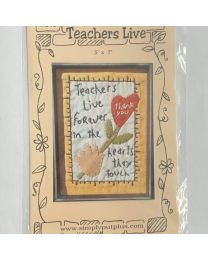 Teachers Live AppliqueEmbroidery Pattern from Simply Put Plus